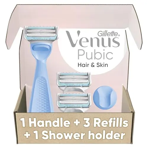 Gillette Venus: Afeitar para Zona Íntima y Púbica con 3 Recargas, Cuidado Suave y Preciso