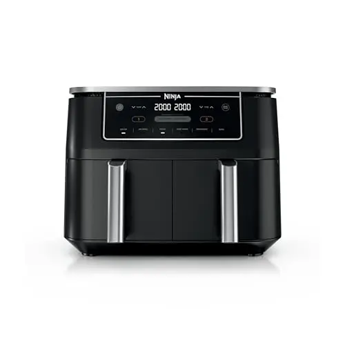 Ninja Foodi Air Fryer DualZone de 10 Qt, 6 en 1, Cocina Dos Comidas al Mismo Tiempo