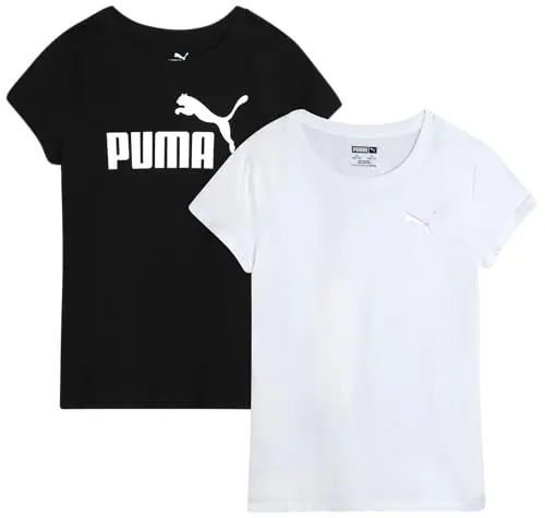 Pack de 2 Camisetas PUMA para Niñas - Estilo Activo y Versátil (Tallas S-XL)