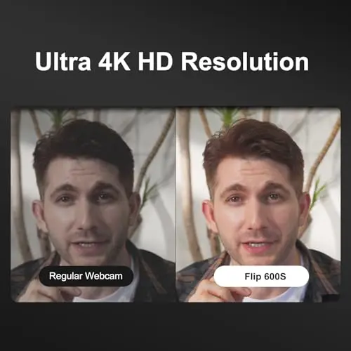 Webcam JOYUSING Flip600S 4K: Ultra HD, Autofocus, Mic Cancelación de Ruido, 79° FOV - imagen 4
