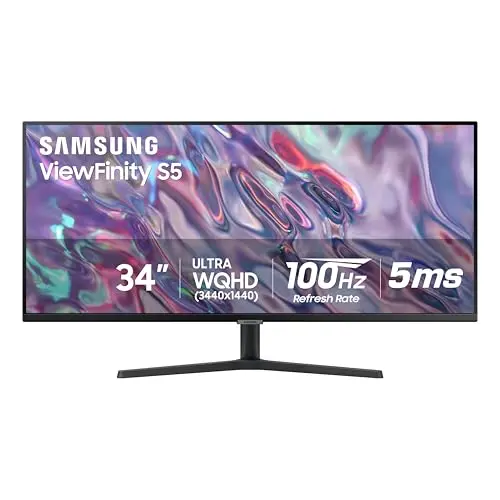 Monitor SAMSUNG 34" Ultra WQHD 100Hz con HDR10 y FreeSync para multitareas y gaming