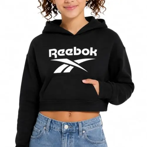 Sudadera con Capucha Reebok para Niñas: Fleece Cómodo y Estilo Funcional