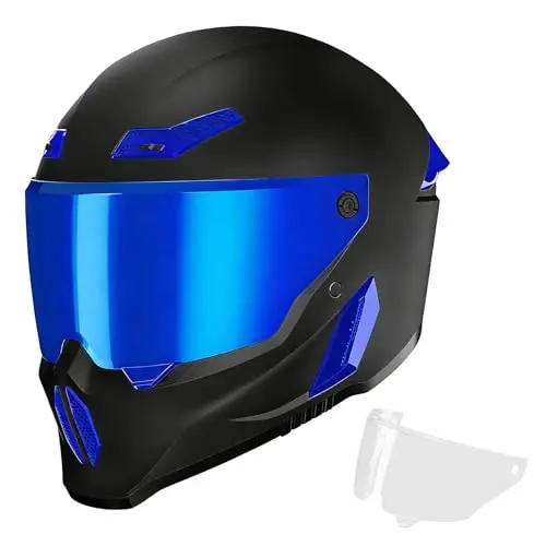 Casco MXJ Gear MG666 Full Face para Motocicleta, Talla L, Alta Calidad y Ventilación