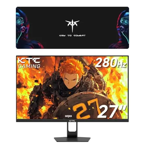 Monitor KTC 27" FHD Gaming 280Hz y Alfombrilla Grande para Gamer
