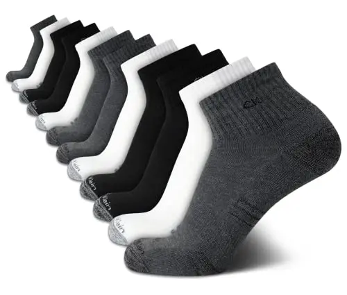 Calcetines Cortos Calvin Klein para Hombre - 12 Pack, Comodidad y Rendimiento Deportivo