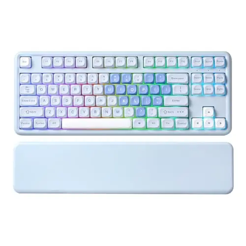 Teclado Mecánico Inalámbrico YUNZII B87 TKL: Compacto, Personalizable y Con Conexión Tri-Modal