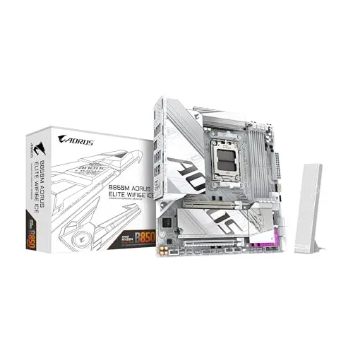 Placa base GIGABYTE B850M AORUS Elite WIFI6E con DDR5 y conexiones avanzadas