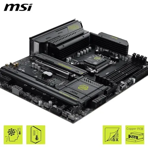 Placa base MSI MAG B850 Tomahawk WiFi ATX para AMD Ryzen 7000/8000/9000, PCIe 5.0, DDR5 8200+ MT/s - imagen 4