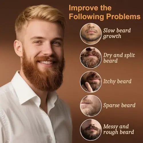 Set de Aceite para Barba XIKEZAN: 5 Aromas Naturales para Cuidado y Crecimiento de la Barba - imagen 3