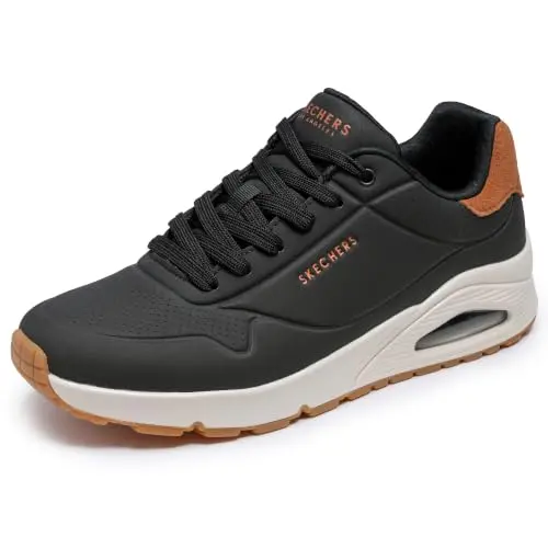 Zapatillas Skechers UNO-Suited ON AIR para Hombre, Negro, Talla 11