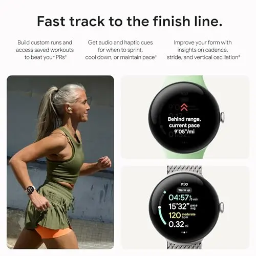 Google Pixel Watch 3 (41mm) - Reloj Inteligente Android con Fitbit, Seguimiento de Ritmo Cardíaco y 24h Batería - imagen 5