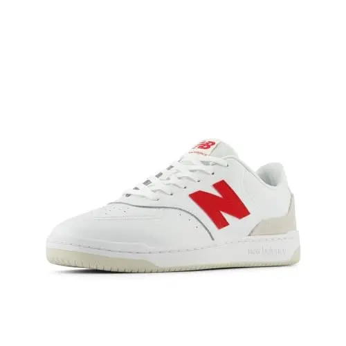 Zapatilla New Balance BB80 V1 para Hombre, Blanca/Roja, Talla 8.5 M