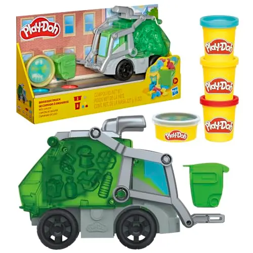 Juego de Camión de Basura Play-Doh: Diversión Creativa para Niños a Partir de 3 Años