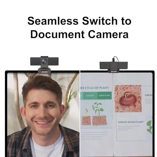Webcam JOYUSING Flip600S 4K: Ultra HD, Autofocus, Mic Cancelación de Ruido, 79° FOV - imagen 3