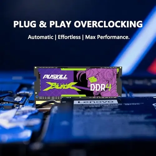Kit RAM PUSKILL DDR4 32GB (2x16GB) 3200MHz - Acelera tu Laptop para Gaming - imagen 4