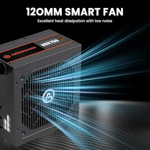 Fuente de Alimentación ARESGAME 750W, 80 Plus Bronze, Semimodular, ATX - imagen 4