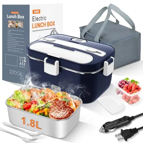 DUPASU Caja Térmica Eléctrica 1.8L para Comidas Calientes en Casa y Oficina