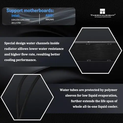 Enfriador Líquido Thermalright Mjolnir Vision 360 ARGB con Pantalla LCD y Alta Compatibilidad - imagen 4