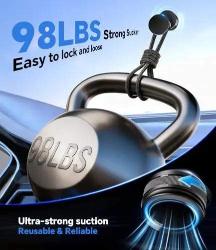 Soporte Magnético Mejorado Miedecdel para Automóvil - Montaje Seguro con Succión Ajustable y Compatible con iPhone y Android - imagen 3