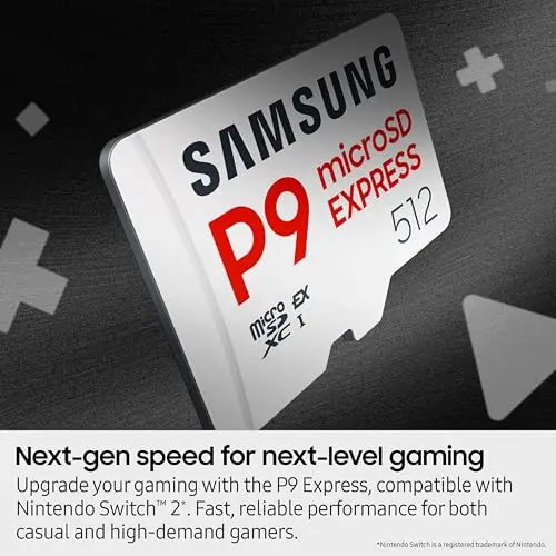 Samsung P9 Express microSD 256GB, hasta 800 MB/s, para Nintendo Switch 2 - imagen 4