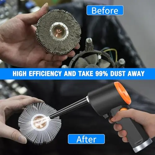 Soplador de Aire Inalámbrico para Limpieza de Teclados - 3 Horas de Uso Continuo y Control de Velocidad - imagen 3