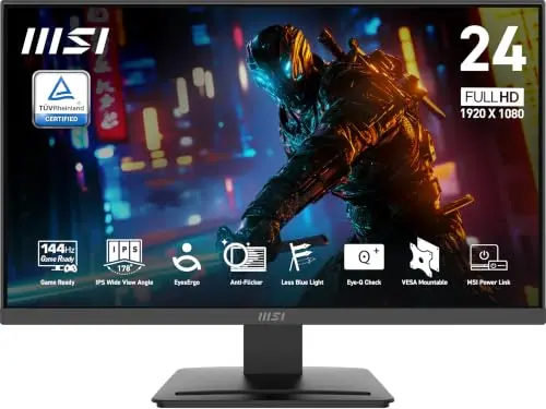 Monitor MSI para juegos IPS 1920 x 1080 (FHD) de 24 pulgadas, 144Hz 101 USD CON ENVIO INCLUIDO