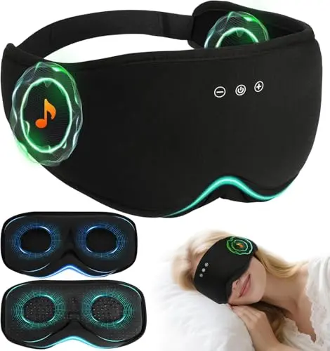 Máscara de Sueño LC-dolida: 2 en 1 Bluetooth 3D con diseño desmontable y total oscuridad