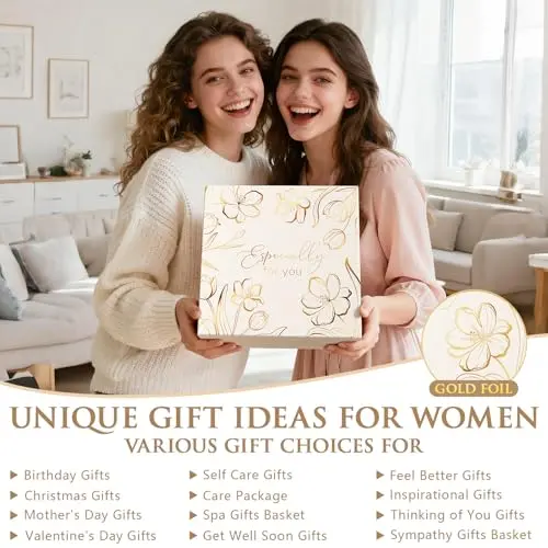 Cesta de Regalos para Mujeres: Kit de Auto-Cuidado, Regalos Inspiradores y Detalles Únicos - imagen 3