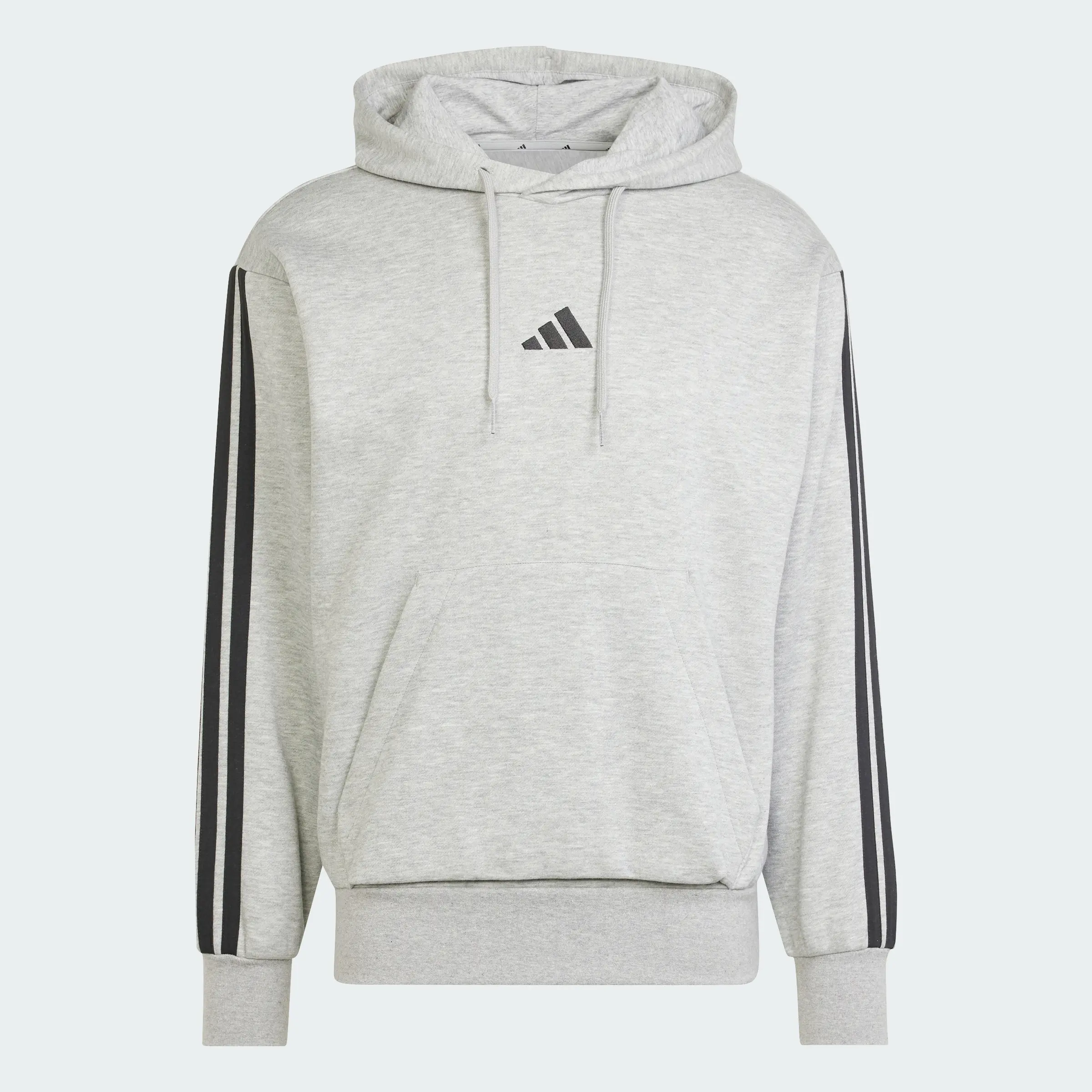 Sudadera con capucha de felpa adidas Essentials de 3 rayas para hombre