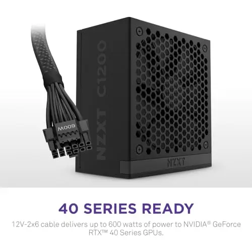 Fuente de Poder NZXT C1200 Gold ATX 3.1 - 1200W, Eficiencia 80 Plus Gold y Bajo Ruido - imagen 4