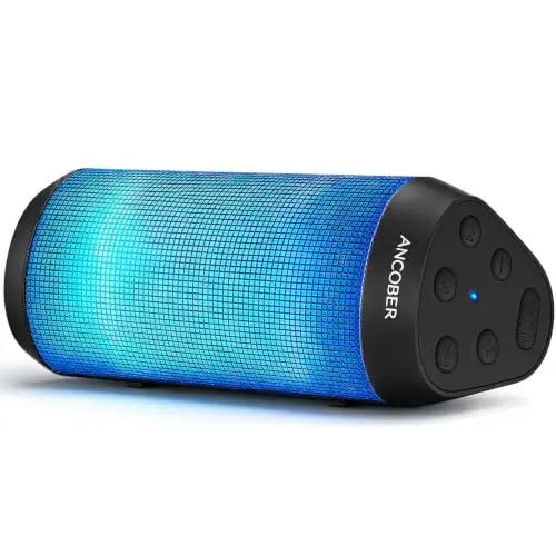 Altavoz Bluetooth Portátil con Sonido HD, 36H de Batería y Luces LED RGB Dinámicas