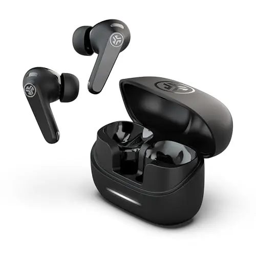 Auriculares JLab JBuds Pods ANC: Bluetooth Multipoint, 56+ hrs de reproducción, Resistencia IP55