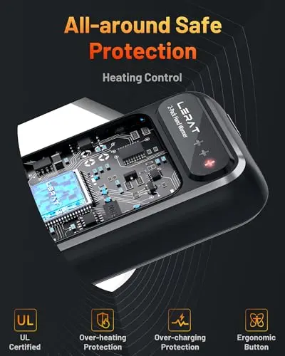 Calentadores de Manos Recargables Lerat: 2 en 1, Calor Rápido y Portátil para Interiores y Exteriores - imagen 4