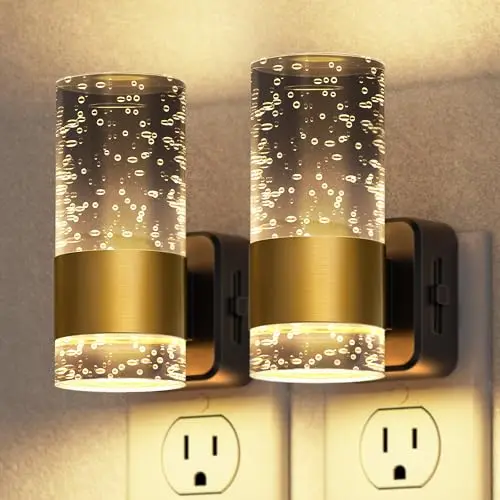 Briignite Luz Nocturna Dimmable, 2 Pack con Sensor Automático