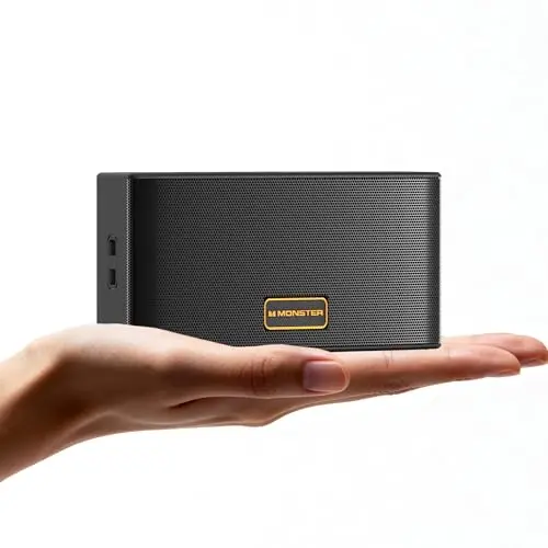 Altavoz Bluetooth Monster Cubis 15W con IPX7, 15H de batería y emparejamiento TWS para todas tus aventuras