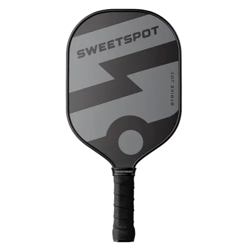 Paleta SweetSpot Strike Joy | Aprobada por USAPA | Ligera y de Alto Rendimiento en Negro y Gris
