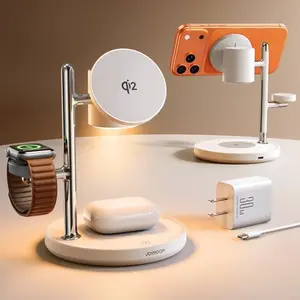 Estación de Carga 4-en-1 MagSafe JOYROOM 15W: Carga Rápida y Lámpara Táctil