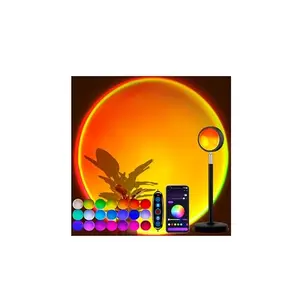 Proyector de Luz de Atardecer Molemyn - Control APP, 21 Colores, 180° Ajustable para Decoración y Fotografía