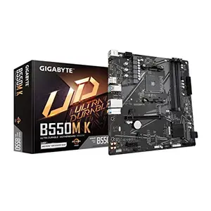 Placa base GIGABYTE B550M K Micro-ATX AM4 para Ryzen 5000/4000/3000 con PCIe 4.0 y USB 3.2