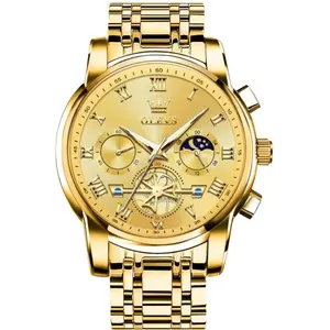 Reloj OLEVS para Hombre: Lujo, Estilo Quartz, Resistente al Agua hasta 30m y Diseño Elegante