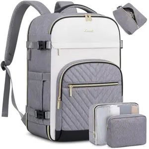 Mochila de Viaje LOVEVOOK 40L para Mujeres, Aprobada por Aerolíneas, Compartimento para Laptop de 17.3"