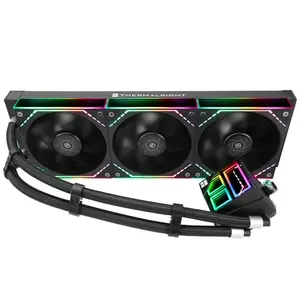 Refrigerador de agua Thermalright Frozen Infinity 360 BLACK con triple ventilador RGB de 124mm