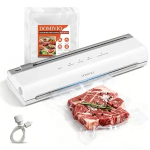 Selladora DOMIVIO VS2093: 5 en 1, compacta y con cortador integrado para conservar alimentos