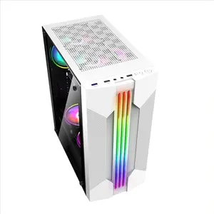 Caja Gaming PC Mid-Tower ATX/M-ATX/Mini-ITX con Cristal Templado y Soporte de Enfriamiento.