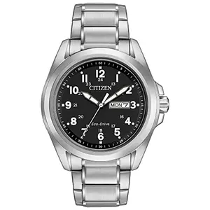 Reloj Citizen Eco-Drive Weekender Garrison: Acero Inoxidable, 43mm, Resistente al Agua 100m