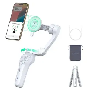 COMITOK MOGO: Estabilizador Gimbal para iPhone con Seguimiento Facial 360° y Montaje Magnético