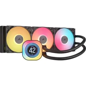 CORSAIR Titan 360 RX: Enfriamiento Líquido 360mm, Pantalla IPS y 3 Ventiladores RGB