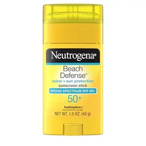 Protección Solar Neutrogena Beach Defense Stick SPF 50, Resistente al Agua y de Fácil Aplicación