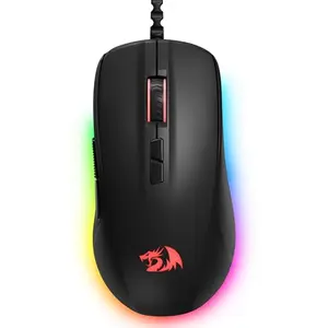 Ratón Gaming Redragon M718-AIR, 12800 DPI, 7 Botones Macro, RGB, Confort Ergónomico
