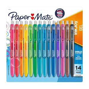 Bolígrafos Paper Mate InkJoy, Gel 0.5 mm, Colores Variados, 14 unidades - Vuelta al Cole
